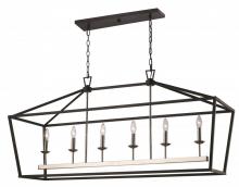 Trans Globe 10267 PC/BK - 6LT PENDANT-XL-BIRD CAGE-PC/BK